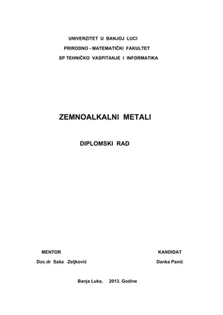 Zemljoalkalni metali