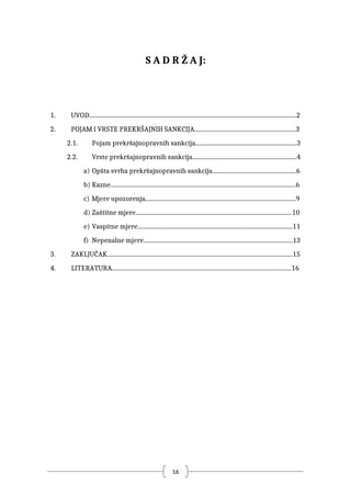 Prekršajni postupak