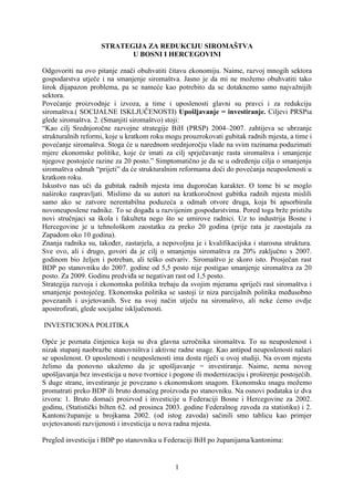 Strategija za redukciju siromaštva