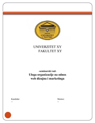 Uloga organizacije na odnos web dizajna i marketinga