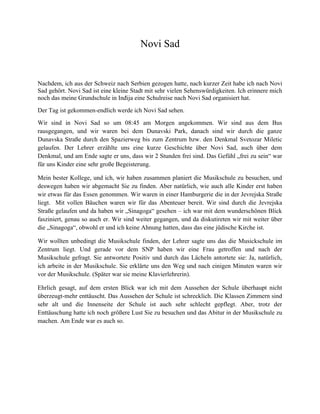 Iskustva preseljenja u Novi Sad: sećanja i utisci