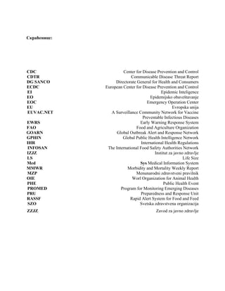 Neformalna komunikacija u okviru koncepta epidemijskog obaveštavanja