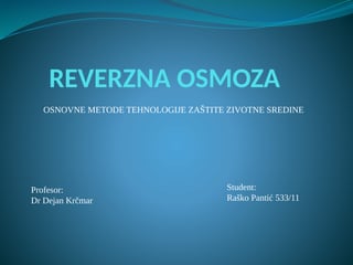 Reverzna osmoza