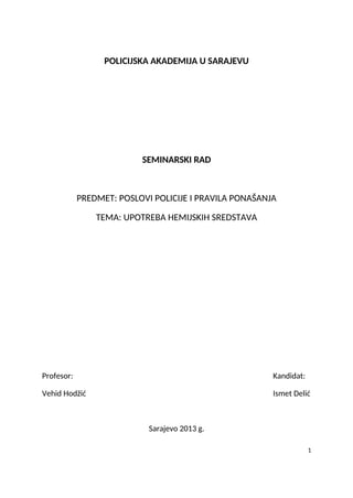 Upotreba hemijskih sredstava