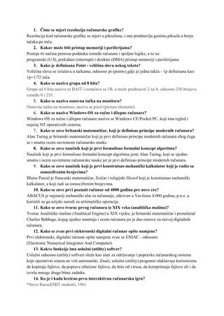 Skripta iz Informatike za Ekonomski fakultet