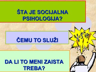 Istorijat socijalne psihologije