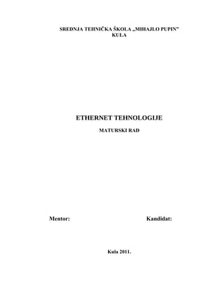 Ethernet tehnologije