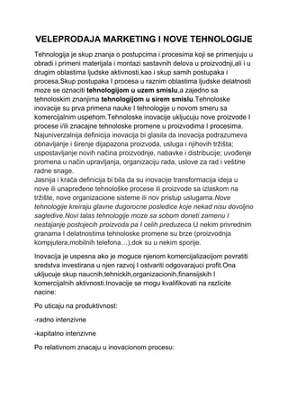 Veleprodaja – Marketing