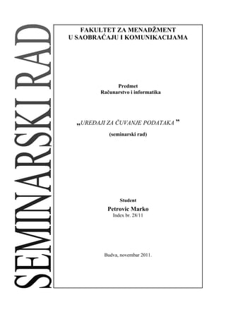 Uredjaji za cuvanje podataka