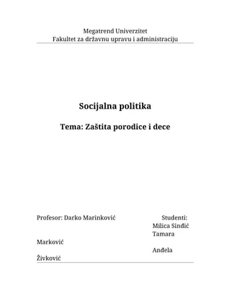 Zaštita porodice i dece