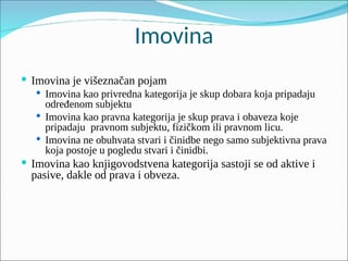 Stvarno pravo (prezentacija)