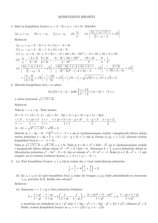 Kompleksni brojevi