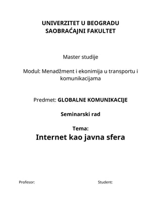 Internet kao javna sfera