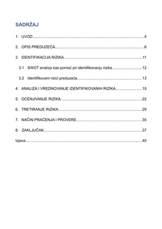 Upravljanje rizicima