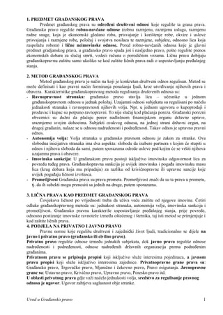 Uvod u gradjansko pravo