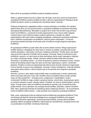 Kako učiniti da upravljanje konfliktima postane strateška prednost