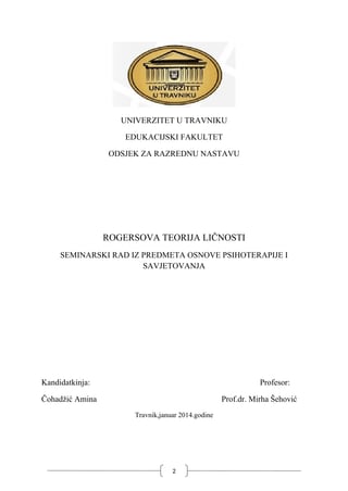 Rodgersova teorija ličnosti