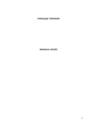 Upravljanje treningom