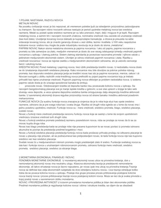 Teorija novca i bankarstva