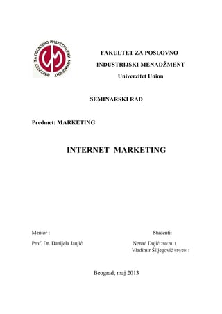 Internet marketing
