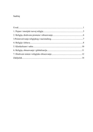 Religija i obrazovanje