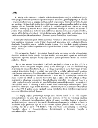 Penzioni fondovi u Republici Srbiji