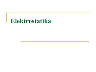 Eektrostatika – Gausov zakon