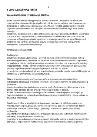 Istraživanje tržišta