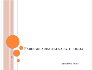 Faringolaringealna patologija
