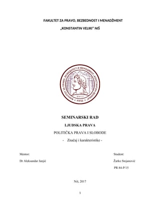 Lične slobode i prava