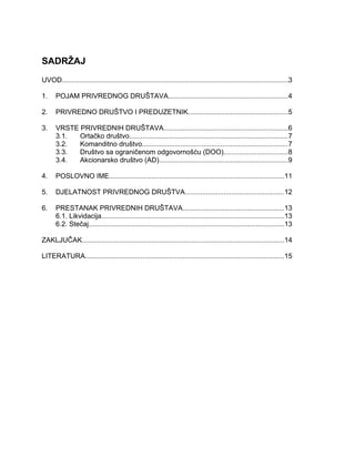 Pojam privrednog prava