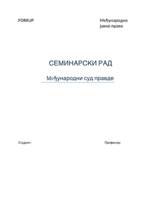 Medjunarodni sud pravde