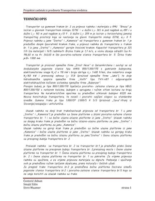 Projektni zadatak iz predmeta Transportna sredstva  – Proračun trakastog transportera