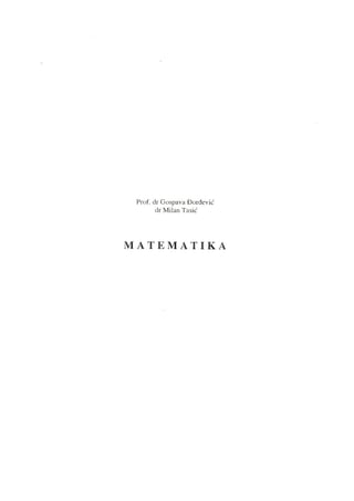 Matematika  – Zbirka zadataka za prijemne