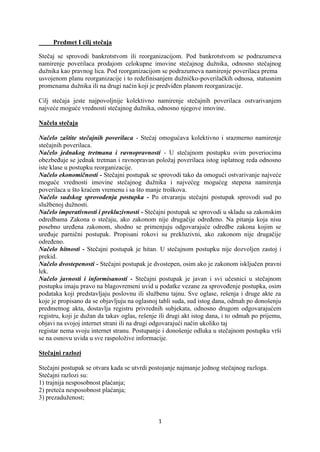 Stečajni postupak: predavanje