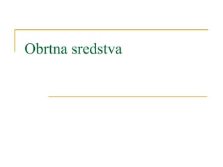 Obrtna sredstva