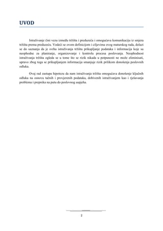 Istraživanje turističkog tržišta