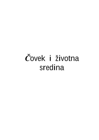 Čovjek i životna sredina