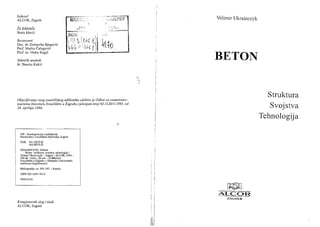 Beton – Struktura, svojstva, tehnologija