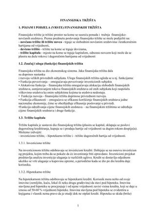 Finansijska tržišta