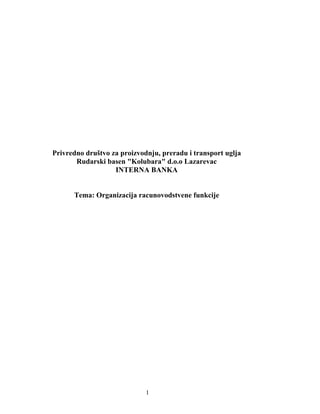 Organizacija računovodstvene funkcije