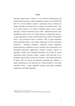 Uravnotežena karta ciljeva BSC