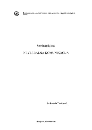 Neverbalna komunikacija