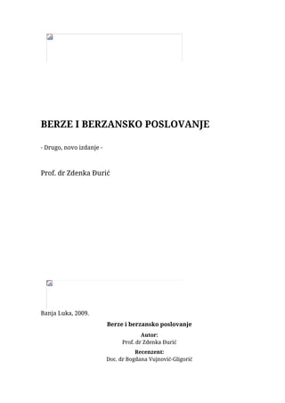 Berze i berzansko poslovanje