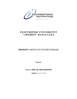 Obnovljivi izvori energije