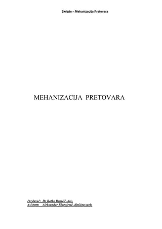 Mehanizacija pretovara