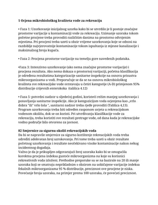 Mikrobiologija voda za rekreaciju