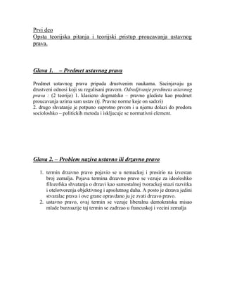 Ustavno pravo I deo