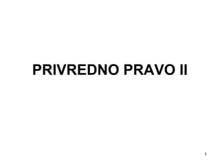 Privredno pravo 2