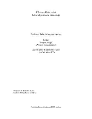 Principi menadžmenta